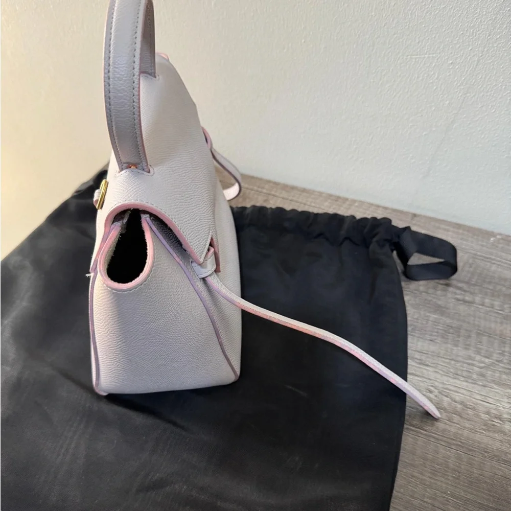 Celine Nano Belt Bag In Grained Calfskin Lavender Grey - Picture 8 of 11
